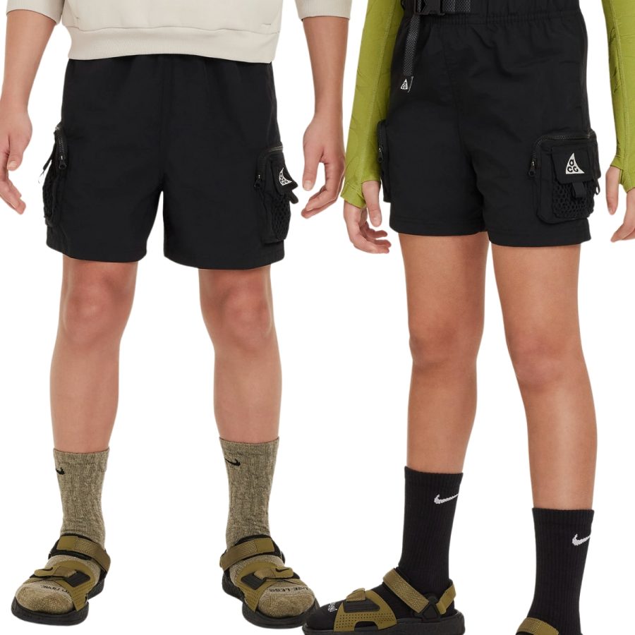 quần nike acg older kids' cargo shorts - black fn9222-010