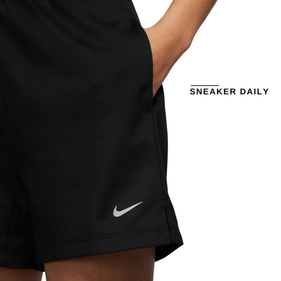 quần nike dri-fit attack women's mid-rise 5" unlined shorts - black dx6025-010