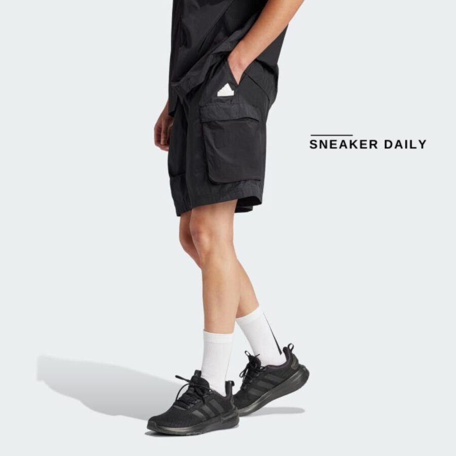 quần adidas city escape cargo shorts - black is7612