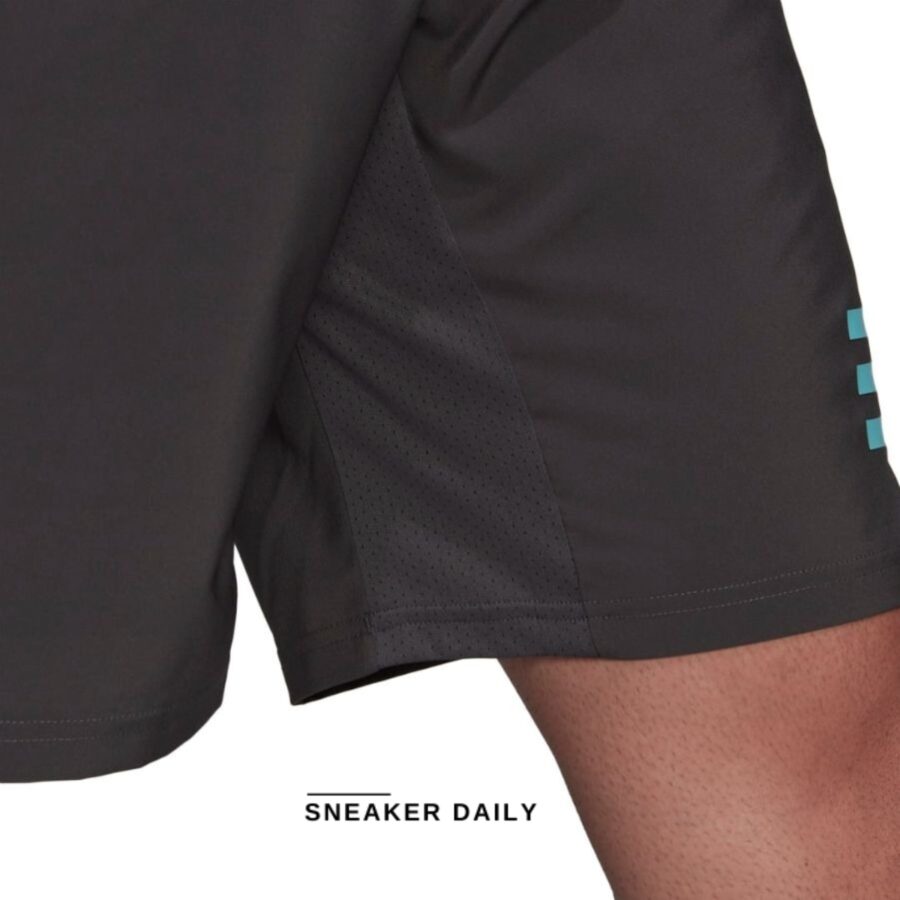 quần adidas club tennis 3-stripes shorts - pulse aqua hb9071