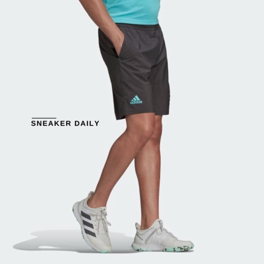 quần adidas club tennis 3-stripes shorts - pulse aqua hb9071