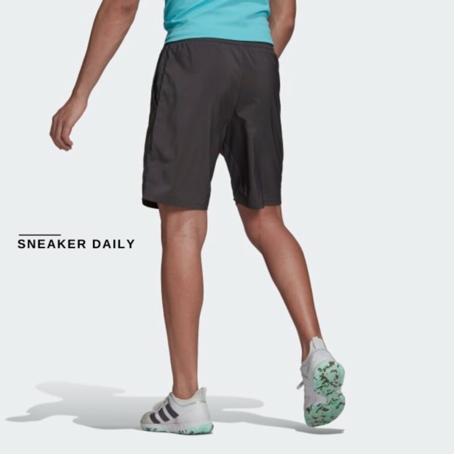 quần adidas club tennis 3-stripes shorts - pulse aqua hb9071