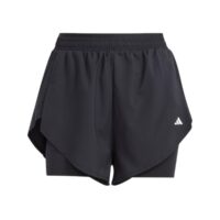quần adidas designed for training 2-in-1 shorts - black iq2655