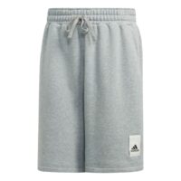 quần adidas lounge fleece shorts - medium grey heather ia9359