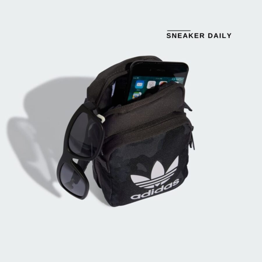 túi adidas camo festival bag - utility black it7552