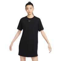 váy nike sportswear essential women's short-sleeve t-shirt dress - black dv7883-100