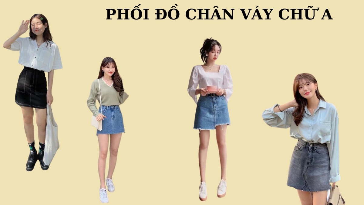 Bí Kíp Phối Đồ Với Chân Váy Chữ A Tôn Dáng Cực Xinh Cho Các Nàng