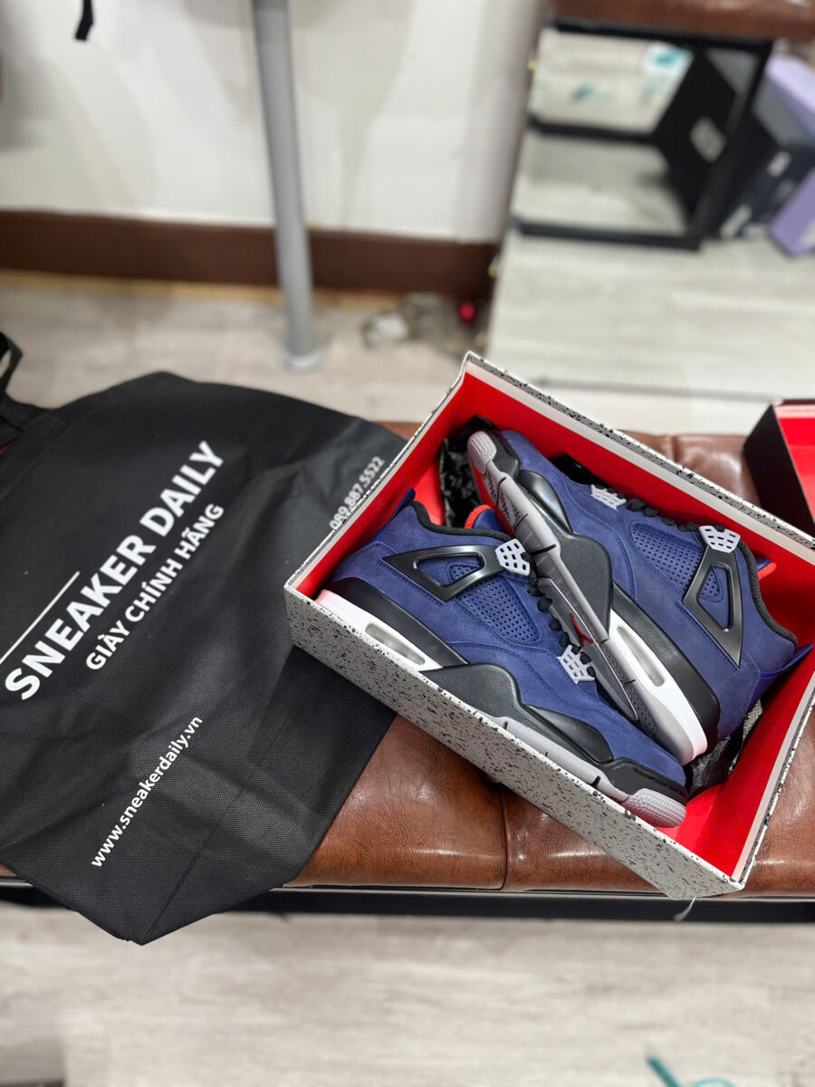 giày nam air jordan 4 jordan 4 winter loyal blue cq9597-401