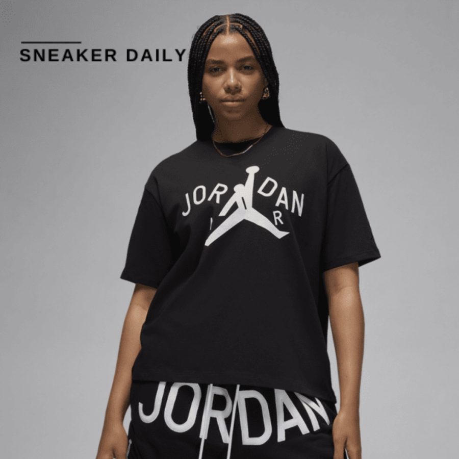 áo air jordan x nina chanel t-shirt black fz7524-010