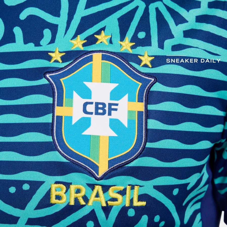 áo brazil academy pro men's nike dri-fit soccer pre-match short-sleeve top fn9653-688
