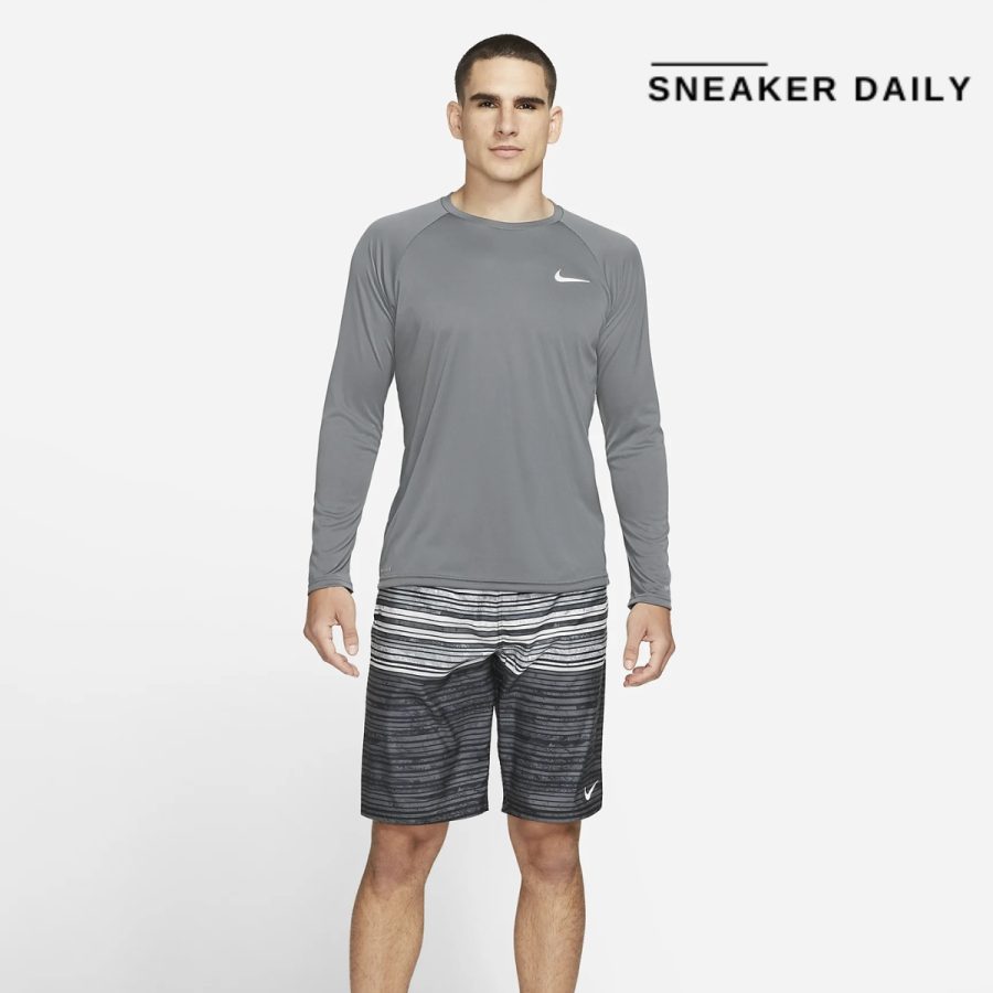 áo nike essential men's long sleeve hydroguard swim shirt dm3768-068