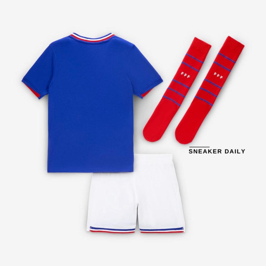 áo fff 2024 stadium home younger kids' nike football replica 3-piece kit fj1599-452