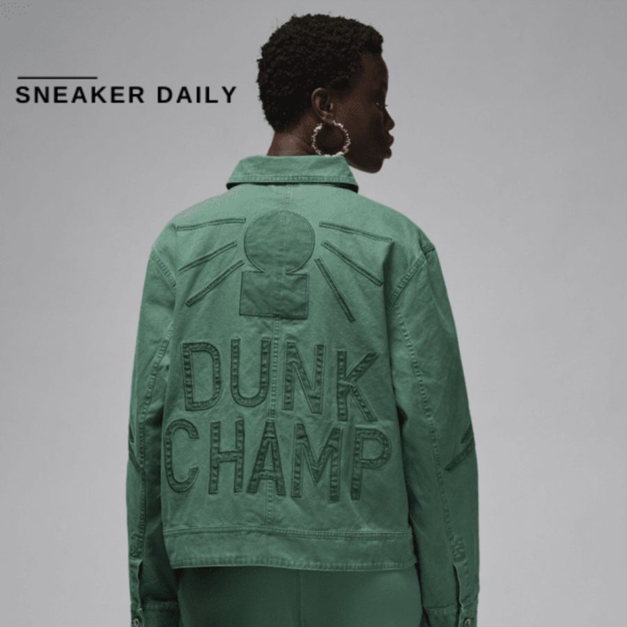 áo jordan x nina chanel abney canvas jacket fz7528-398