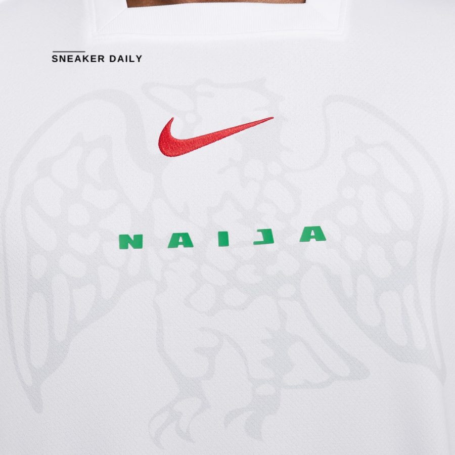 áo nigeria 2024 stadium home men's nike dri-fit football replica shirt fq8837-100