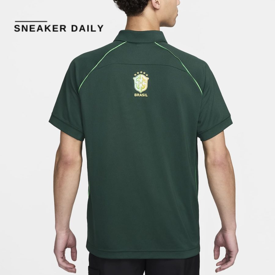 áo nike brazil men's nike dri-fit football shirt fz2949-397