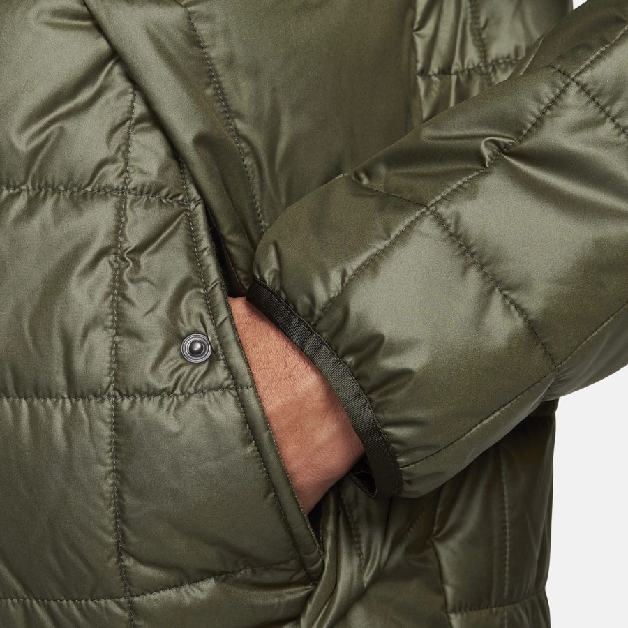 áo nike fc barcelona synthetic fill hoodie sports jacket green dv5551-355