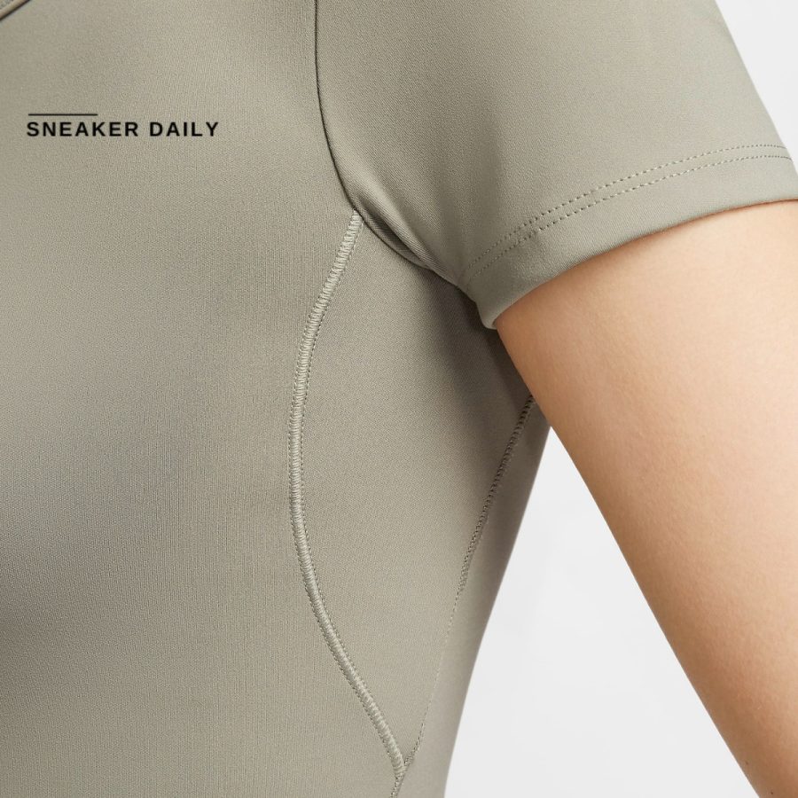áo nike one fitted women's dry fit short sleeve crop top fn2805-320