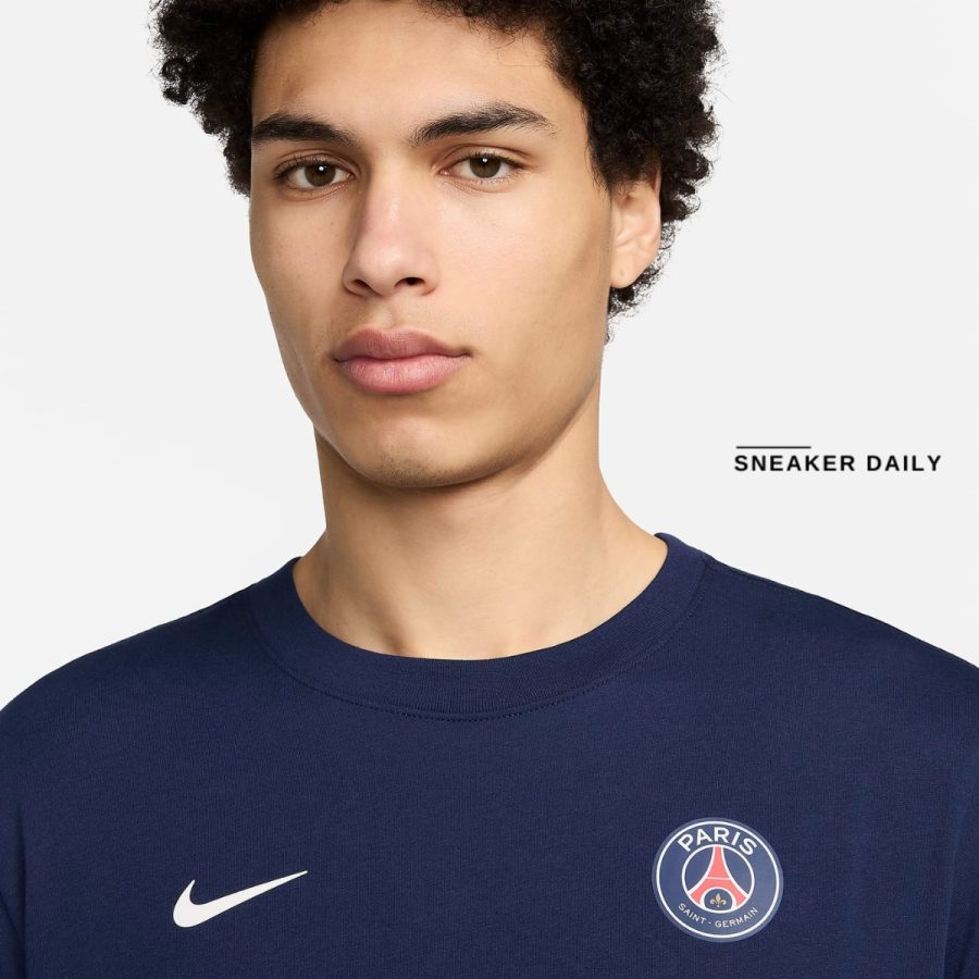 áo paris saint-germain essential men's nike football t-shirt fv9083-410