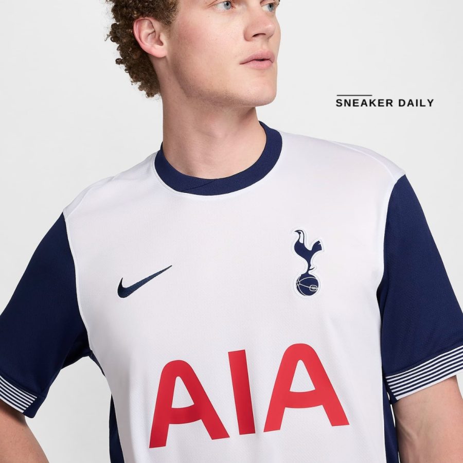 áo tottenham hotspur 2024/25 stadium home men's nike dri-fit soccer replica jersey fn8794-101