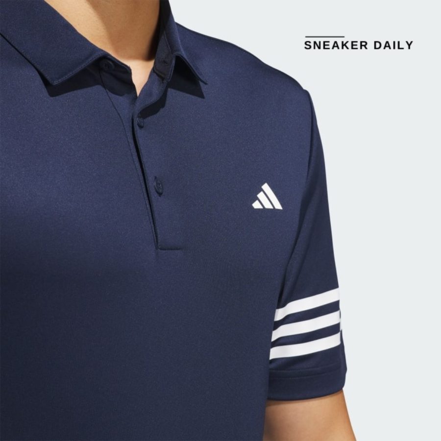 áo adidas 3-stripes golf polo shirt - collegiate navy iq2963