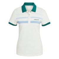 áo adidas '80s slim polo shirt - off white jc6176