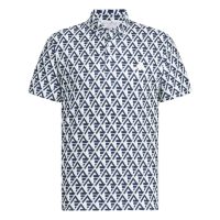 áo adidas aeroready allover print polo shirt - white in9039