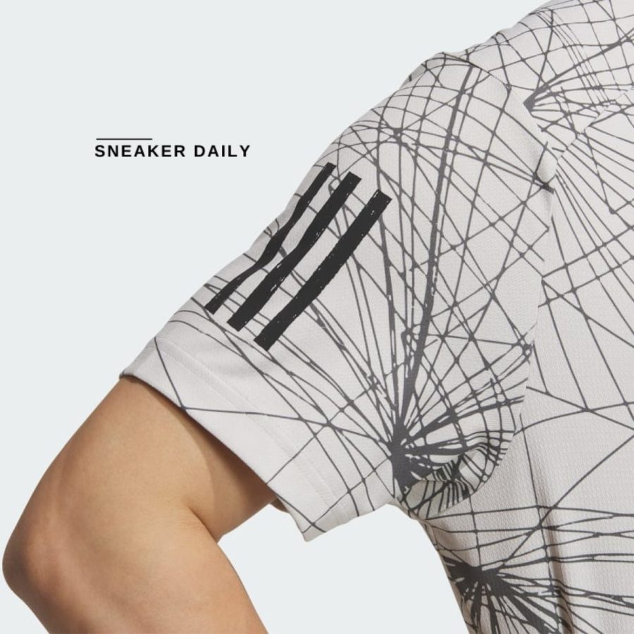 áo adidas aeroready graphic short sleeve polo shirt - white in6599