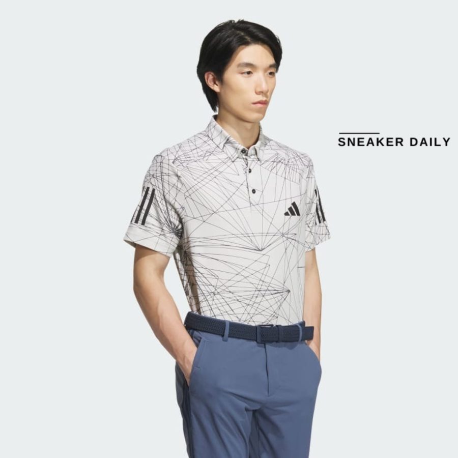 áo adidas aeroready graphic short sleeve polo shirt - white in6599