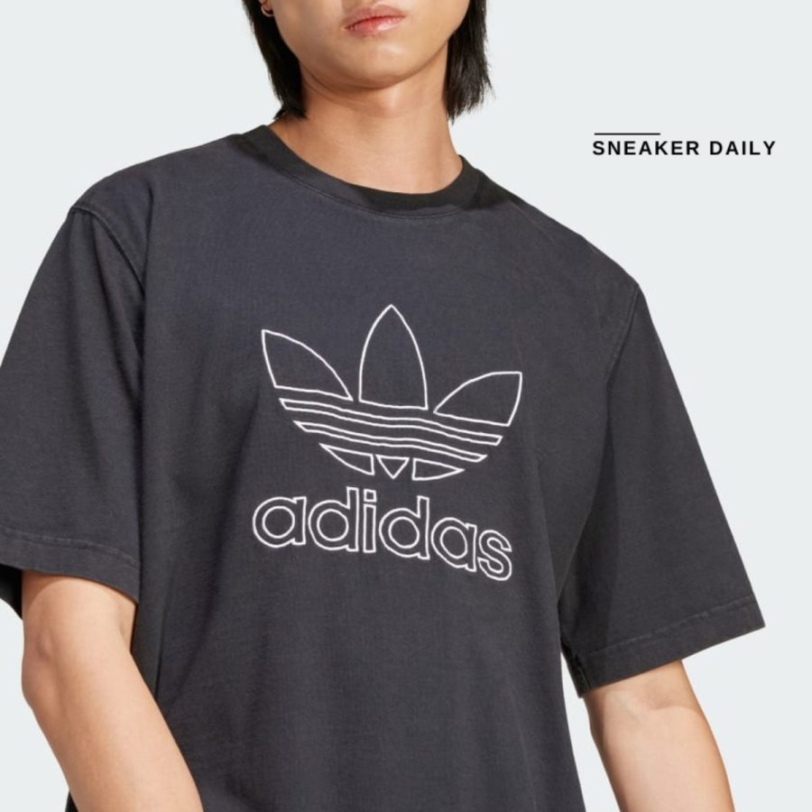 áo adidas adicolor outline trefoil tee - black iu2347