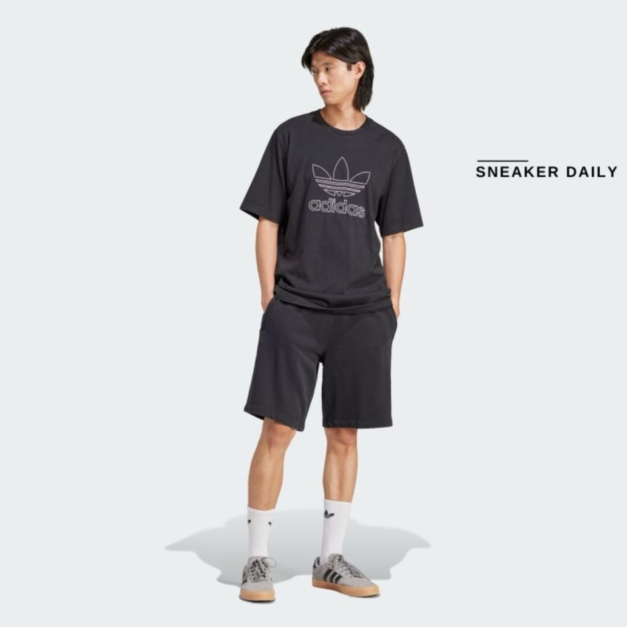 áo adidas adicolor outline trefoil tee - black iu2347