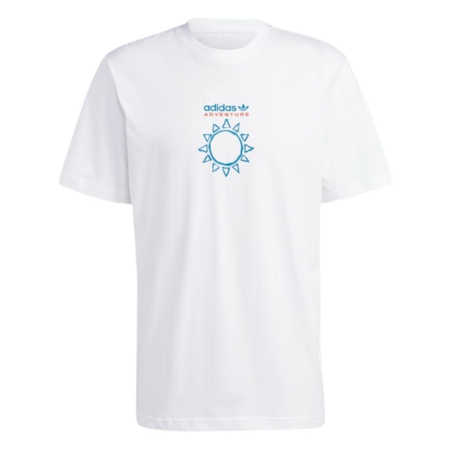 áo adidas advanture nature awakening made with nature tee - white ic2289