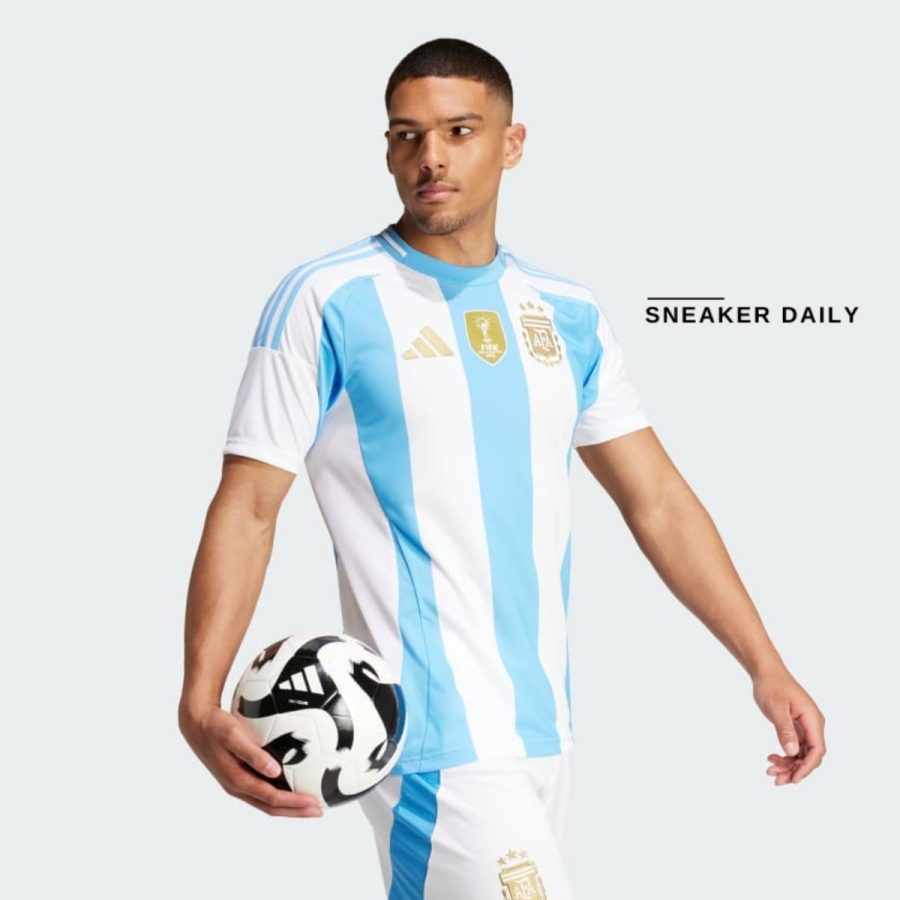áo adidas argentina 24 home jersey - blue burst ip8409