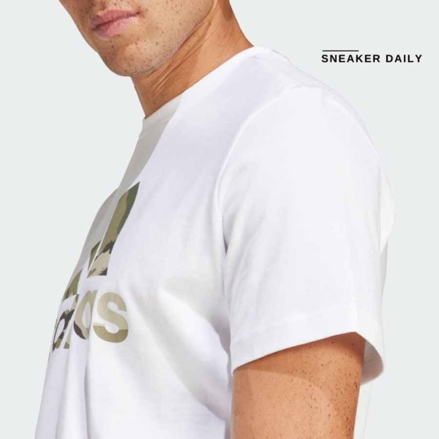 áo adidas camo badge of sport graphic tee - white in6472