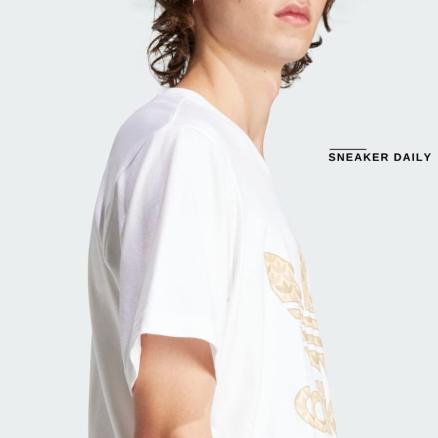 áo adidas classic monogram graphic tee - white is0261