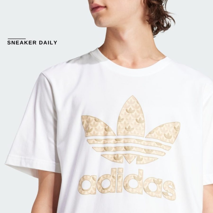 áo adidas classic monogram graphic tee - white is0261
