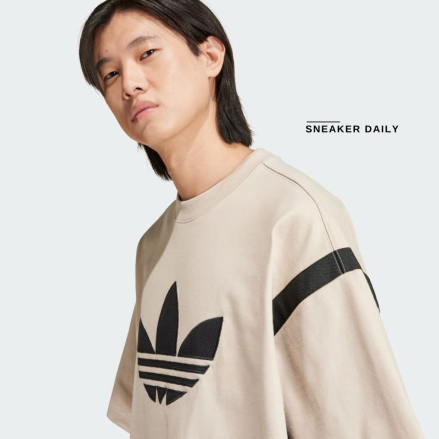 áo adidas classic street premium adibreak tee - wonder beige ip3282