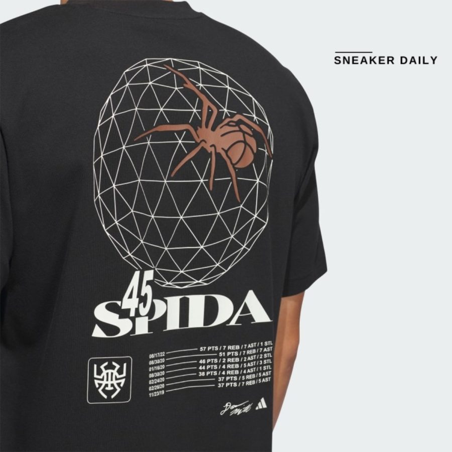 áo adidas d.o.n stat pack graphic tee - black ir5820