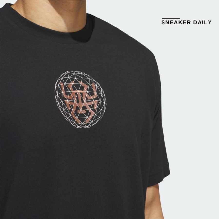 áo adidas d.o.n stat pack graphic tee - black ir5820