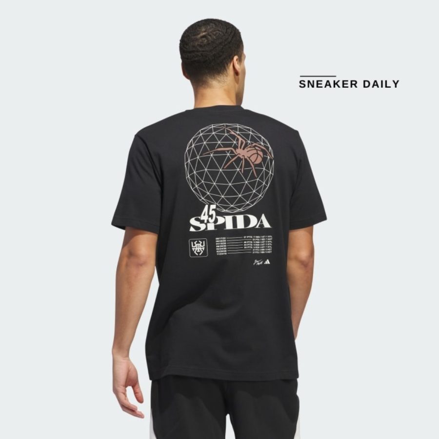 áo adidas d.o.n stat pack graphic tee - black ir5820