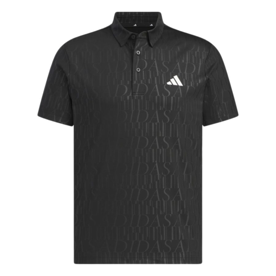 áo adidas ess debo golf polo shirt - black in9035