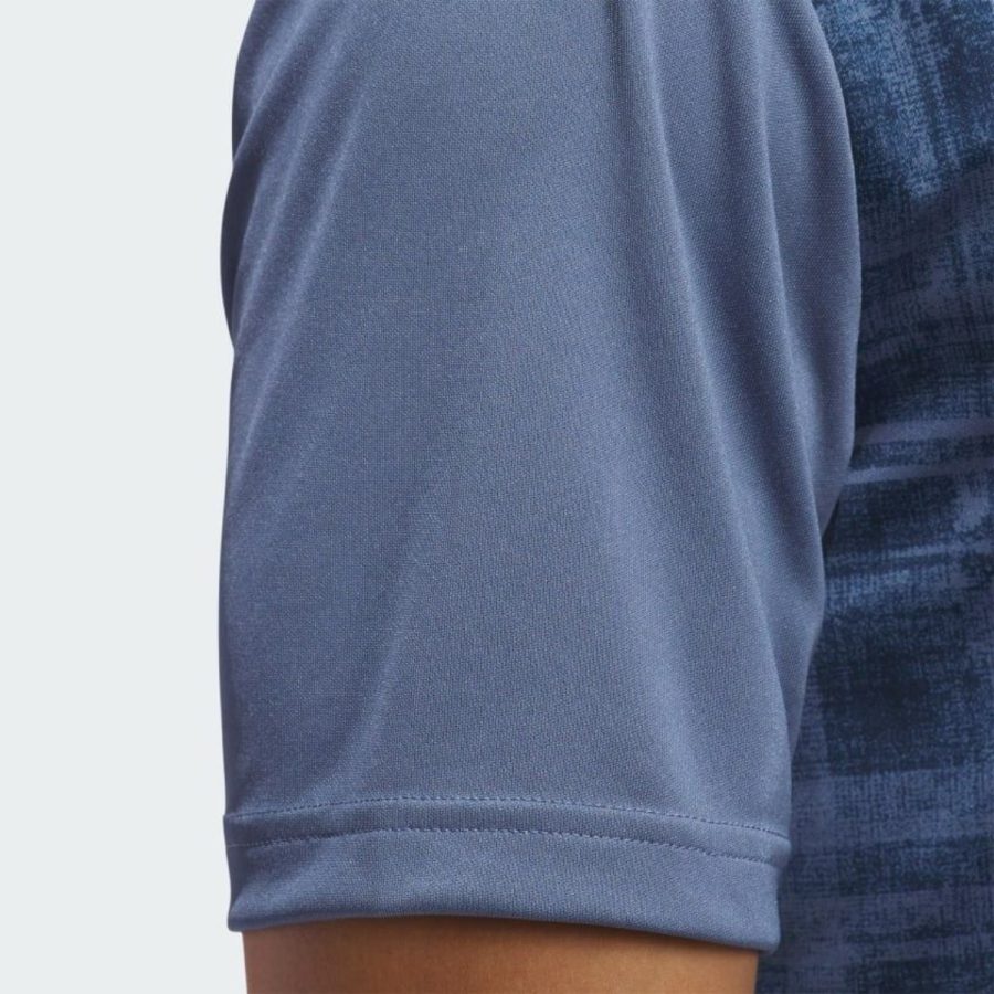 áo adidas front polo shirt - blue iu4349