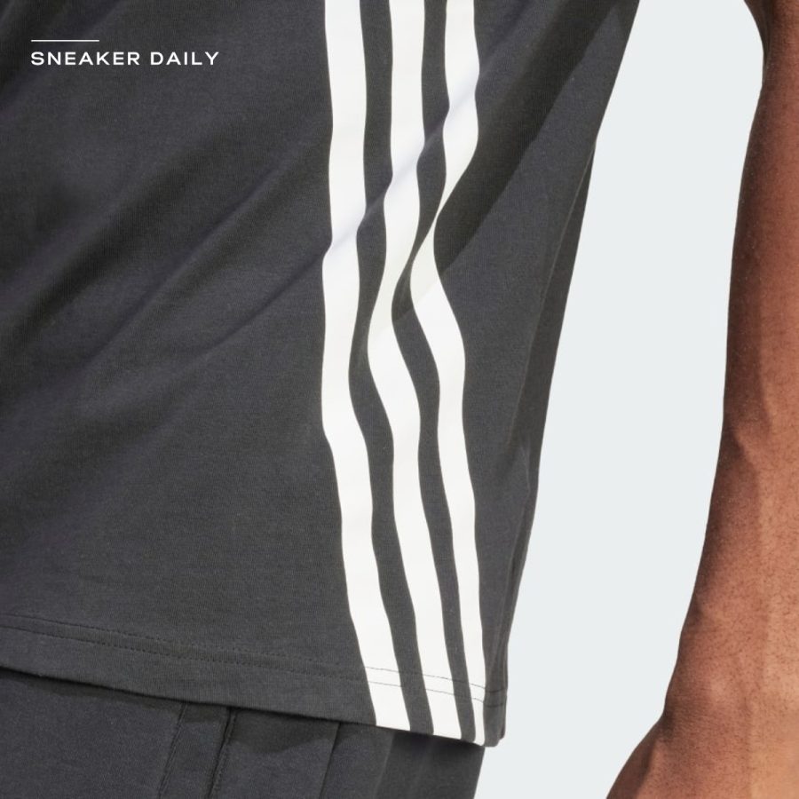 áo adidas future icons 3-stripes tee - black ix5196
