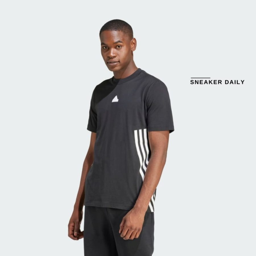 áo adidas future icons 3-stripes tee - black ix5196