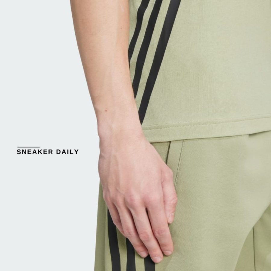 áo adidas future icons 3-stripes tee - tent green iy7736