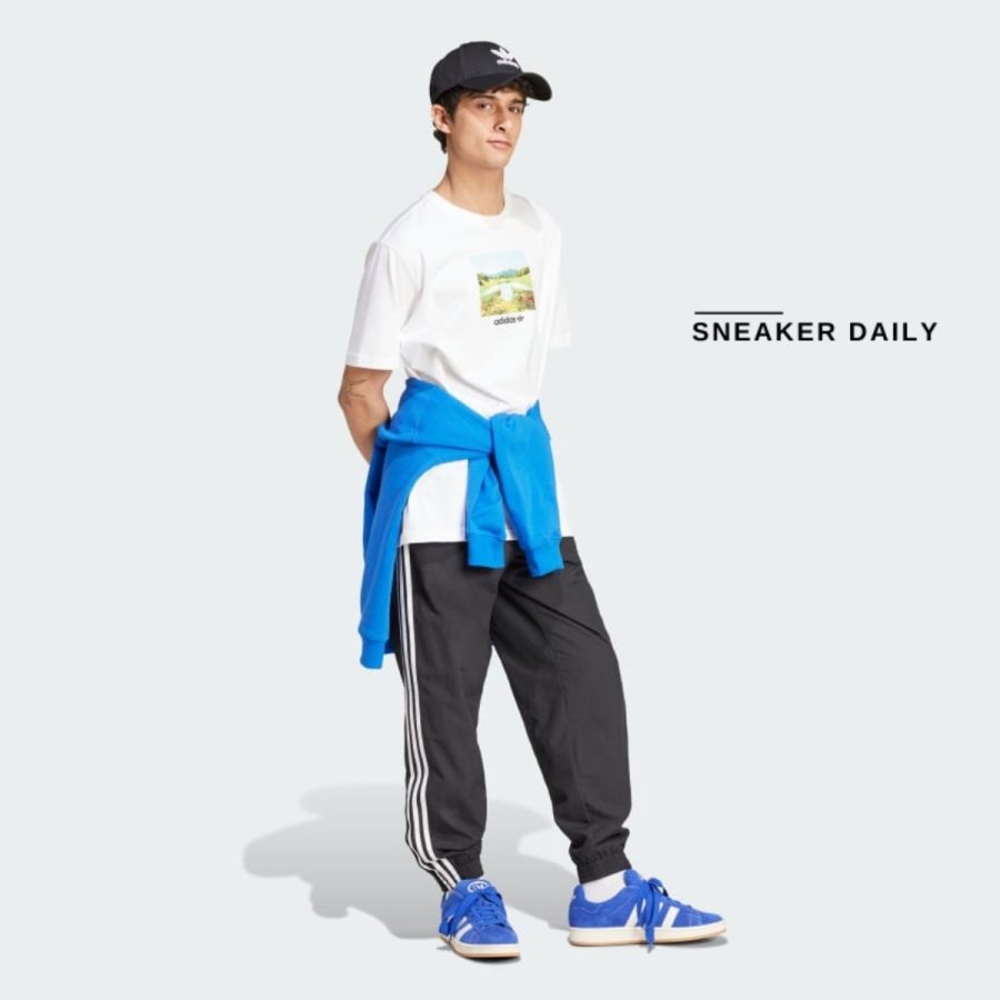 áo adidas graphic tee - white jf2858