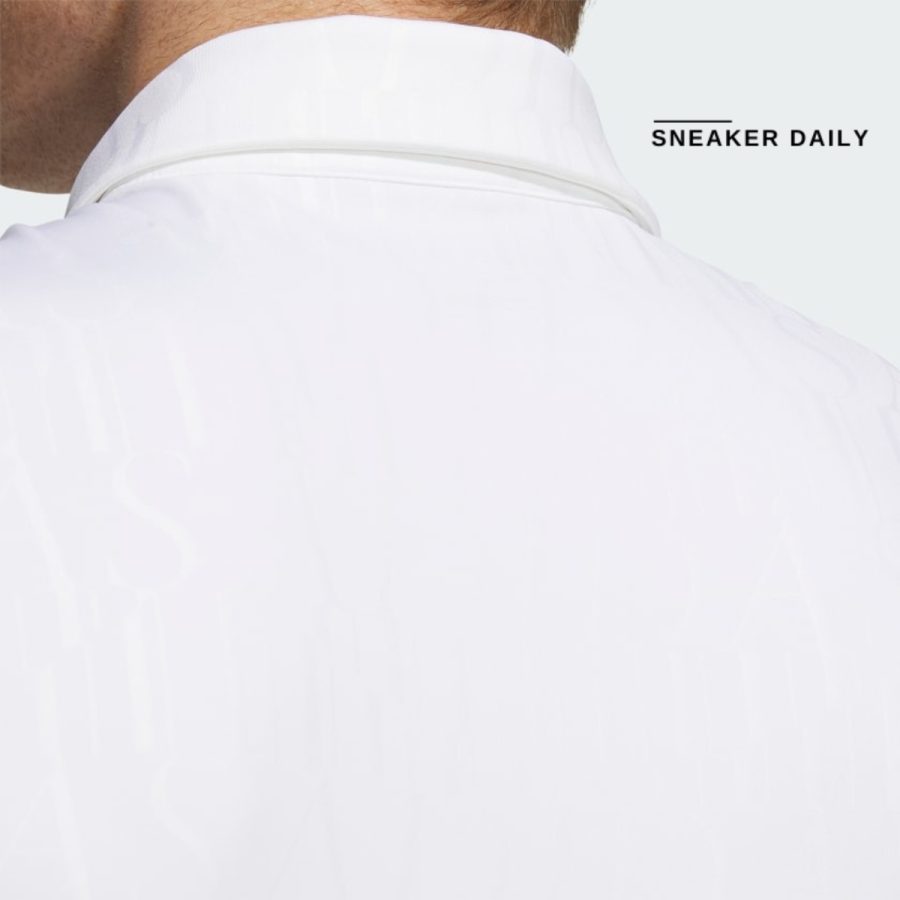áo adidas heat.rdy debossed golf polo shirt - white in9034