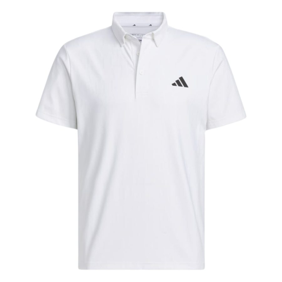 áo adidas heat.rdy debossed golf polo shirt - white in9034