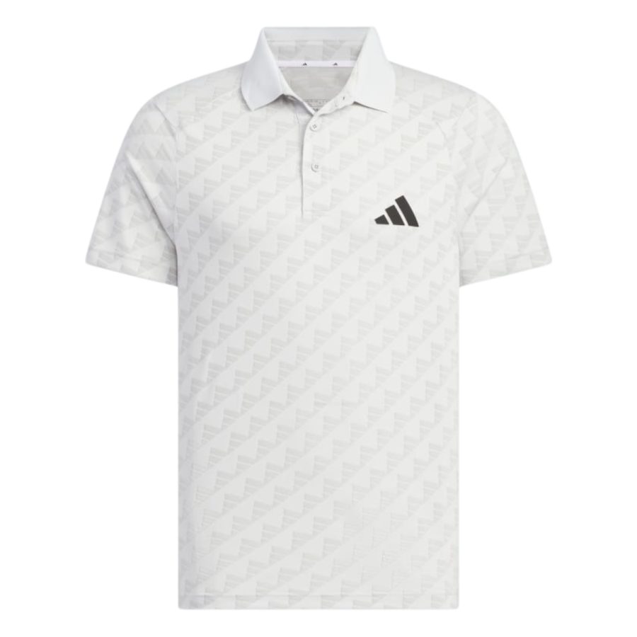 áo adidas heat.rdy jacquard short sleeve polo shirt - white in2794