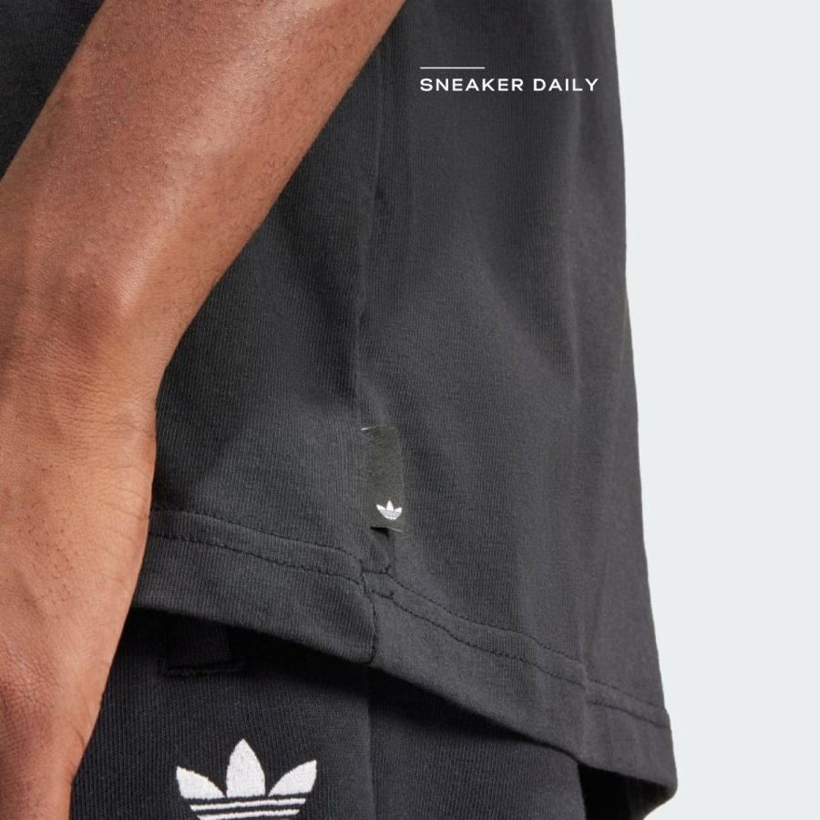 áo adidas originals flames logo tee - black is0178