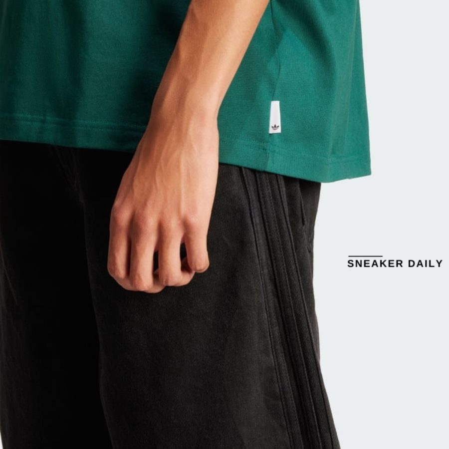 áo adidas originals flames logo tee - collegiate green is0177